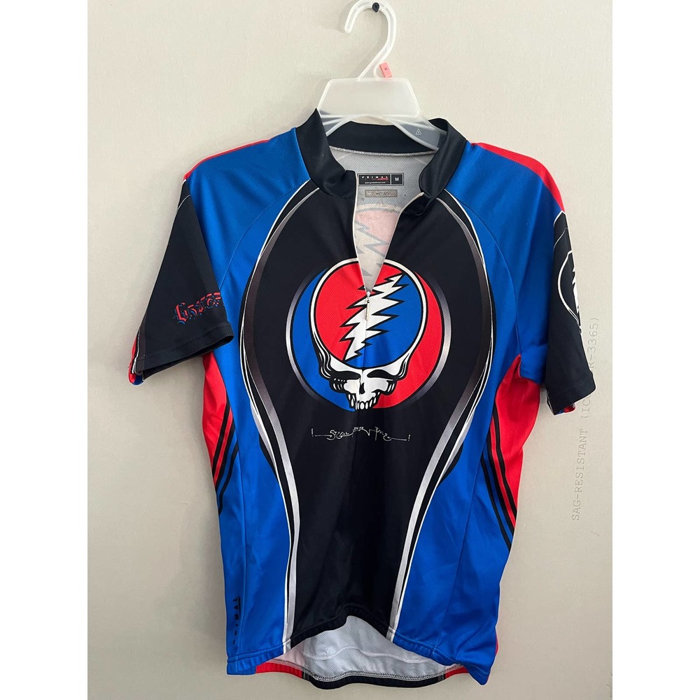 Grateful Dead steal your face primal wear medium cycling jersey